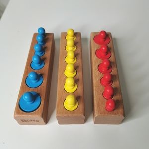 Montessori Wooden Cylinder Knobs
